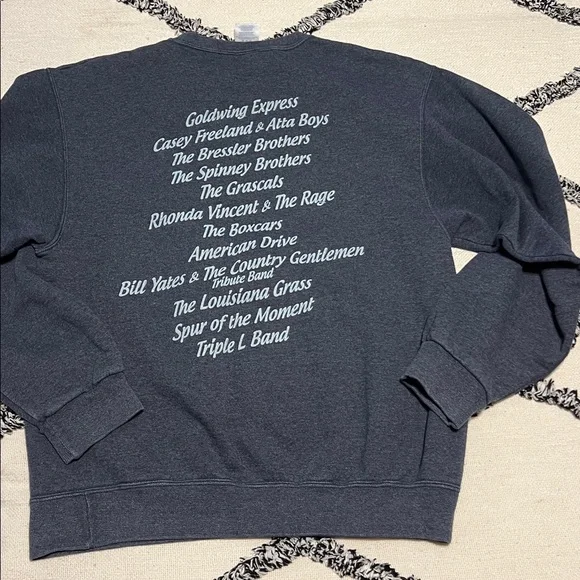 Jerzees Size M NuBlend Crewneck Starvy Creek Bluegrass Festival Sweatshirt - Picture 4 of 5